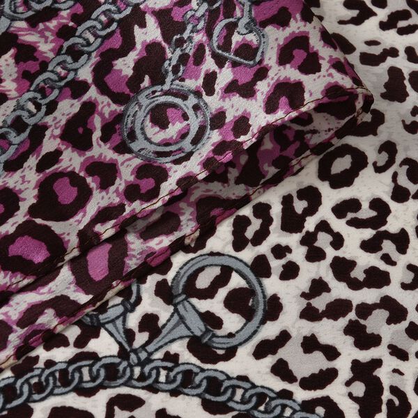 LA MAREY – Satinschal aus Maulbeerseide, Leopardmuster image number 7