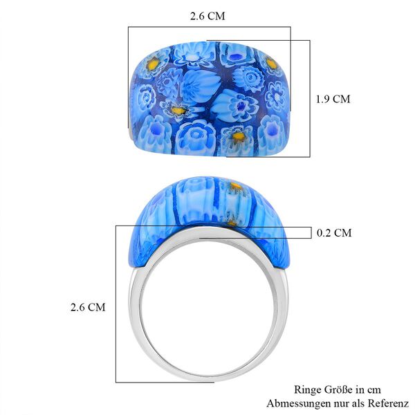Blauer Ring im Murano-Stil image number 6