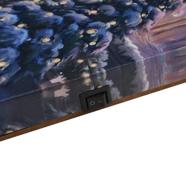 Winterliches Schloss im Lichterglanz - Leinwandbild mit LED-Beleuchtung,  30x40x1,8 cm image number 3