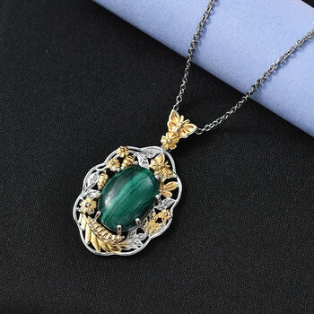 EVER TRUE AA Malachit Schmuckset ca. 50 cm ca. 14,75 ct.