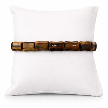 Rotes Tigerauge Armband, flexibel (ca. 18-19 cm), ca. 105.00 ct