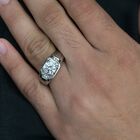 LUSTRO STELLA Hergestellt mit ZIRKONIA Herren Ring Edelstahl (Größe 20) image number 2