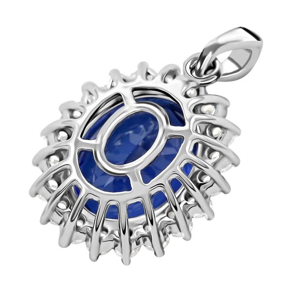 RHAPSODY zertifiziert und geprüft AAAA Tansanit und VS Diamant Anhänger in 950 Platin - 4,25 ct. image number 5