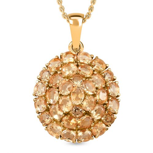 Citrin Anhänger mit 50 cm Kette- 10,82 ct. image number 0