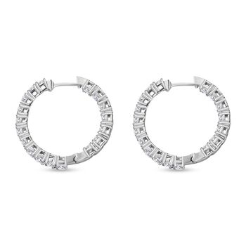 EF Moissanit Inside-Out-Creolen - 3,85 ct.