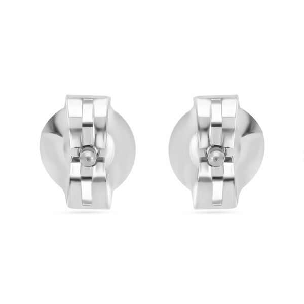 Wei&szlig;e Diamant Ohrringe, 925 Silber platiniert image number 1