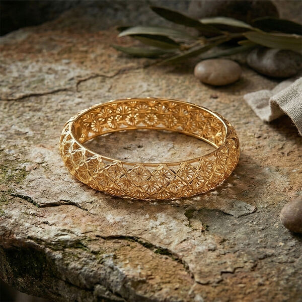 Nickelfreies Messing Armreif ca. 18.5 cm ca. 28,50g image number 1