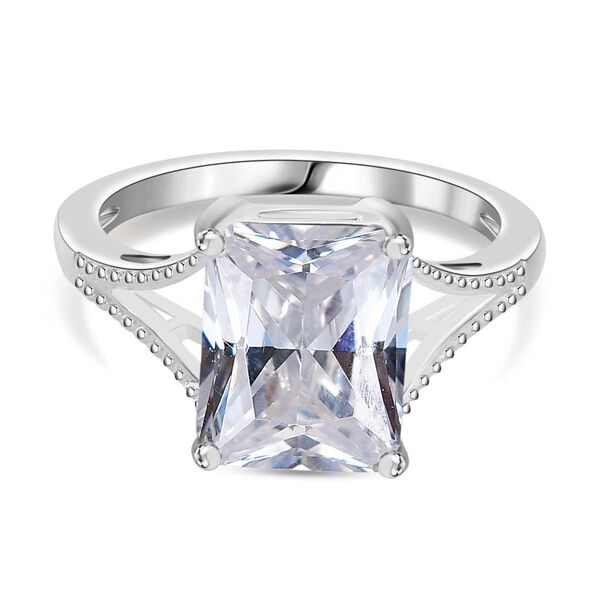 Wei&szlig;er Zirkonia-Ring