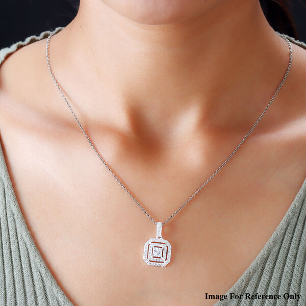 Wei&szlig;er Zirkonia Anh&auml;nger 925 Silber ca. 2,50 ct image number 2