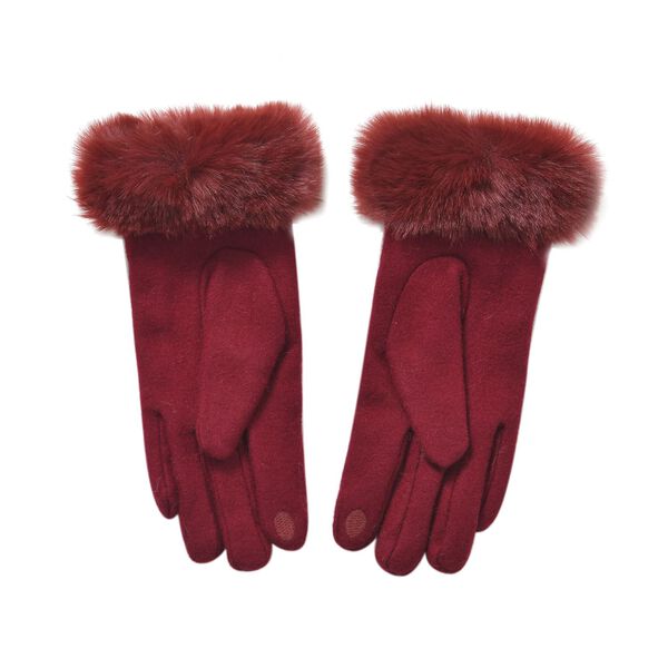 Kaschmirhandschuhe mit Touchscreen-Kompabilität, Rot image number 2