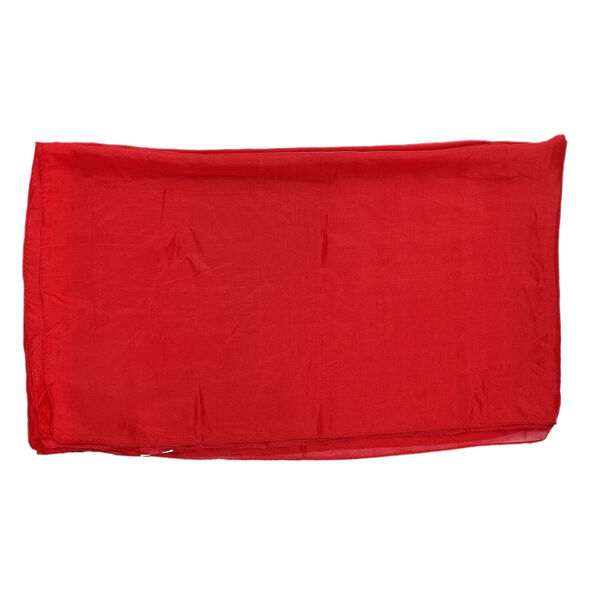 100% natürlicher Satin Seiden Schal, 48x160 cm, Rot image number 5