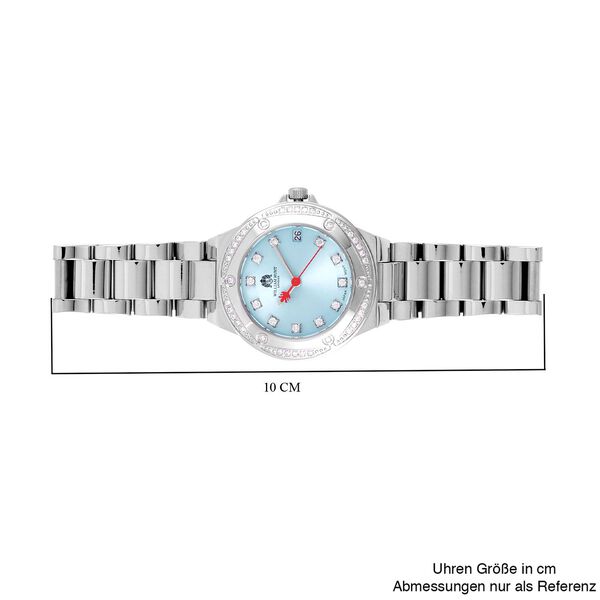 William Hunt - Moissanit-Akzent-Uhr mit japanischem Miyota-Uhrwerk - 0,20 ct. image number 7