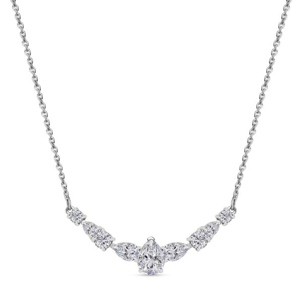 Moissanit Halskette, 45 cm - 2,56 ct.