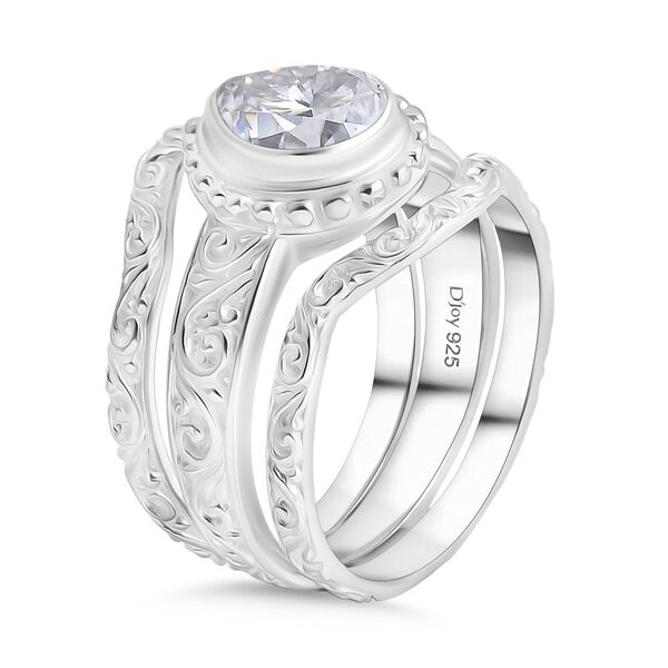 Royal Bali - D Joy Moissanit Ring 925 Silber (Größe 17.00) ca. 2.46 ct image number 2