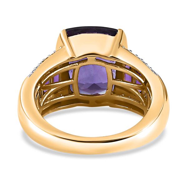Afrikanischer Amethyst und Zirkon-Ring - 6,81 ct. image number 6
