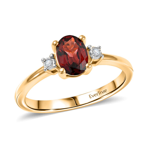 EverTrue Mosambik Granat und Diamant Ring - 0,92 ct. image number 3