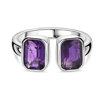 Afrikanischer Amethyst Ring Edelstahl (Gr&ouml;&szlig;e 17.00) ca. 1,90 ct