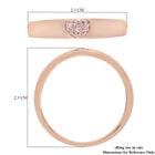 Natürlicher Rosa Diamant Ring 925 Silber Roségold Vermeil image number 5