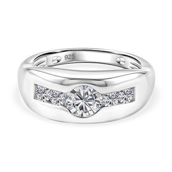 LUSTRO STELLA Hergestellt mit Feinster ZIRKONIA Ring 925 Silber platiniert (Gr&ouml;&szlig;e 16.00) ca. 1,81 ct