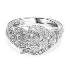 EVER TRUE Weißer Zirkon Ring Nickelfreies Messing (Größe 18.00) ca. 0,01 ct