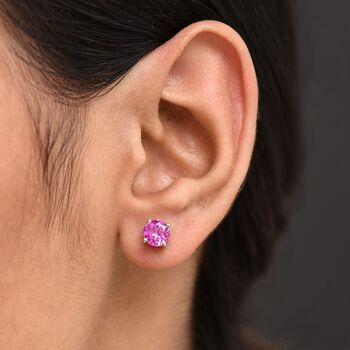 LUXURIANT AAA Labor Rosa Saphir Ohrringe - 2,24 ct.