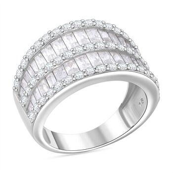 Wei&szlig;er Zirkonia-Ring