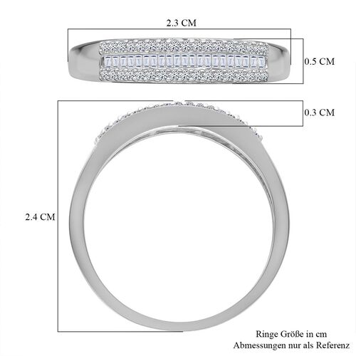 LUXURIANT DIAMOND - Lab Grown Diamant SI-GH Ring 925 Silber rhodiniert (Größe 17.00) (10-15 Werktage Lieferzeit) ca. 0.25 ct image number 5