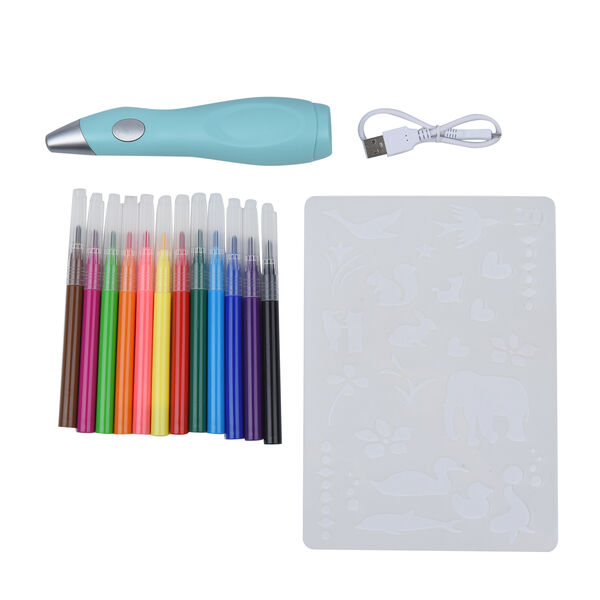 Elektrisches, wiederaufladbares, Spr&uuml;h-Malset f&uuml;r Kinder