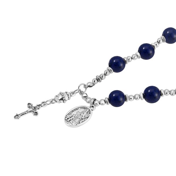 Lapislazuli Halskette, 45+5 cm - 180 ct. image number 4