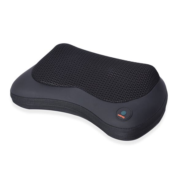 Shiatsu Massagekissen für Nacken und Rücken mit Heizfunktion, Größe 31x18x11 cm, Schwarz image number 3