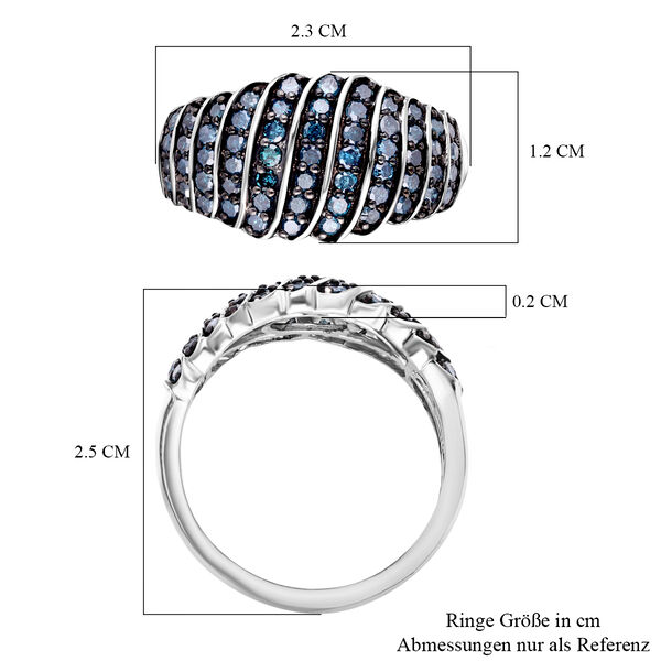 Blauer Diamant-Ring - 1 ct. image number 6