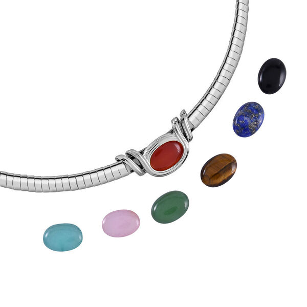 EVER TRUE schlichte Solit&auml;r-Edelstein-Halskette in Silberton image number 10