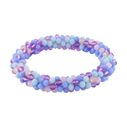 Kristall Armband, flexibel, Lila image number 0