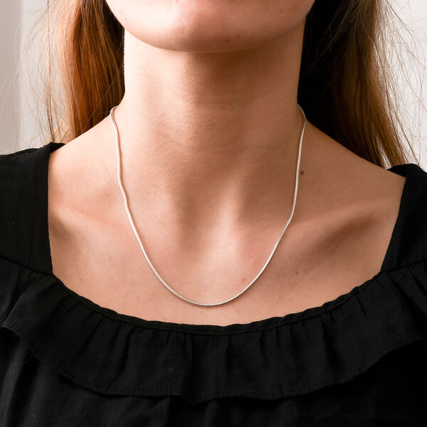 Schlangenkette 45 cm in 925 Silber image number 2