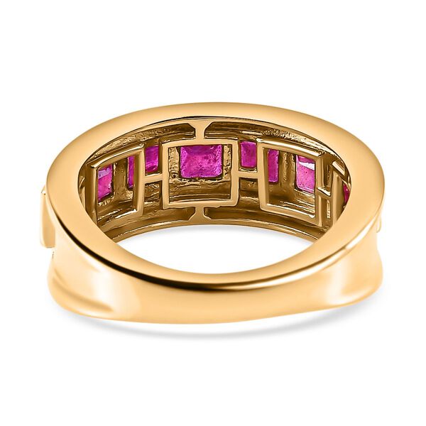 Afrikanischer Rubin (Fissure gefüllt) Ring, 925 Silber vergoldet, (Größe 18.00), ca. 1.97 ct image number 6