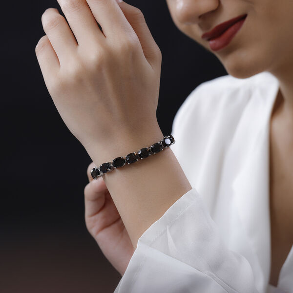 Rauchquarz Armband, ca. 19 cm, 925 Silber platiniert ca. 34.94 ct image number 2