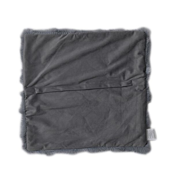 2-tlg. Zierkissenbezüge, 60x60 cm und 45x45 cm, dunkelgrau image number 3