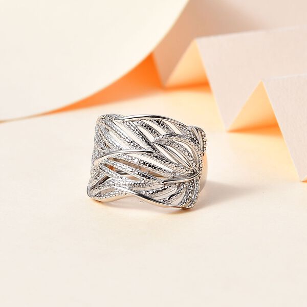 Floraler Ring, 925 Silber image number 2