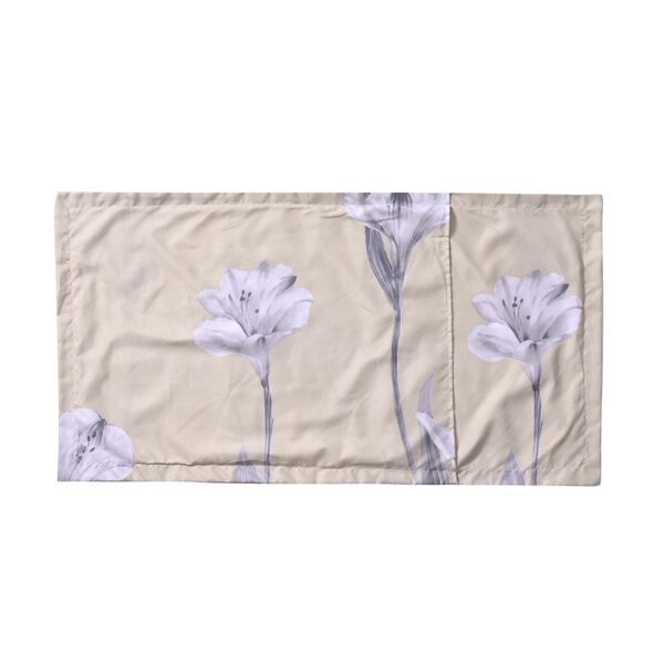 6-tlg. Bettwäsche-Garnitur mit doppelseitigem Druck, Blumenmuster, lila image number 9