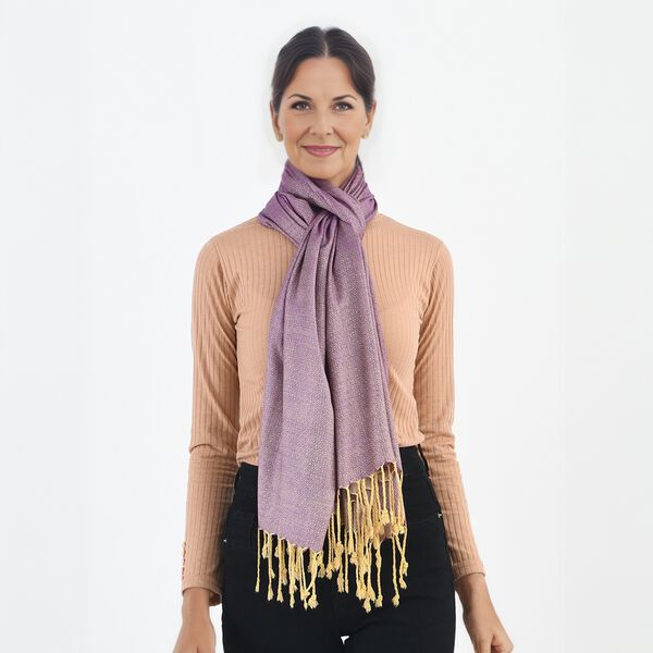 Doppelgewebter Schal, Gold