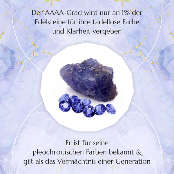 RHAPSODY AAAA Tansanit und VS E-F Diamant Halo Ring - 3,65 ct. image number 3