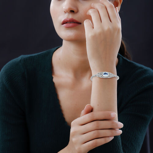 Royal Bali Kollektion - Himmelblaues Topas Armband, 20cm - 6,33 ct. image number 1