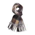 Weicher Karo-Schal, 40x225cm, braun