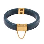 EXTREM SELTEN - Natürlicher Olmek Jadeit Armreif ca. 19 cm 925 Silber vergoldet ca. 250.00 ct