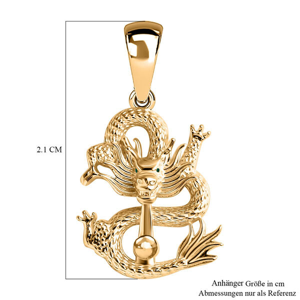 Royal Bali Kollektion - Drachen Anh&auml;nger in 375 Gold image number 5