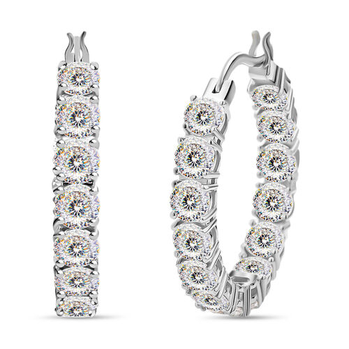 Moissanit Creolen - 12,28 ct. image number 0