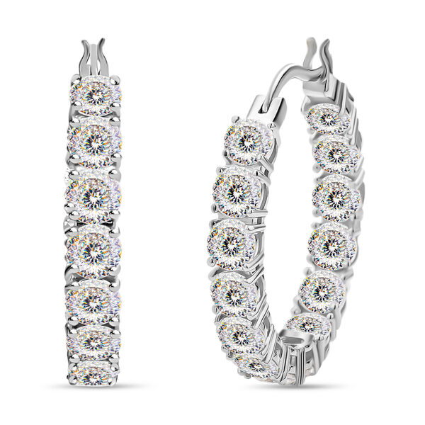 Moissanit Creolen - 12,28 ct.