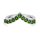 D'Joy Nat&uuml;rlicher Chromdiopsid Ring 925 Silber rhodiniert (Gr&ouml;&szlig;e 16.00) ca. 0,88 ct