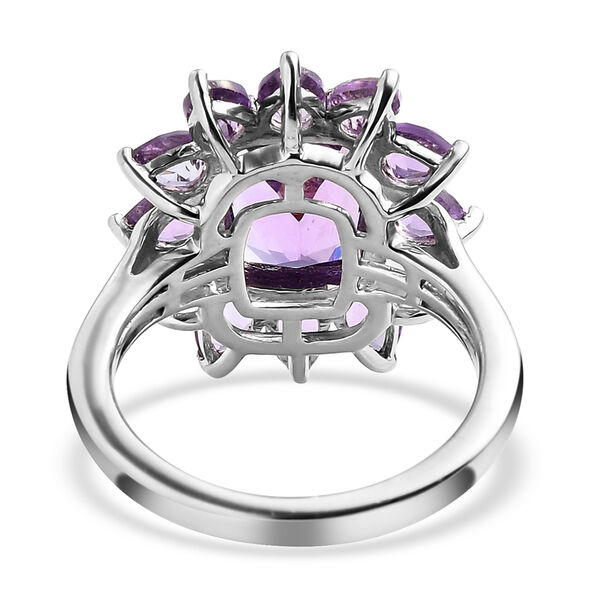 Nat&uuml;rlicher, marokkanischer Amethyst-Ring, 925 Silber platiniert  ca. 3,97 ct image number 6