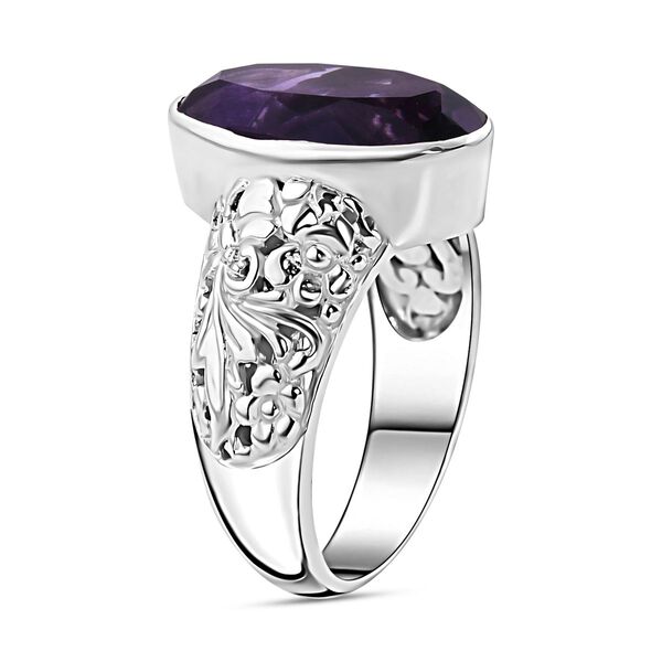 Afrikanischer Amethyst Ringe 925 Silber (Gr&ouml;&szlig;e 16.00) ca. 7,34 ct image number 3